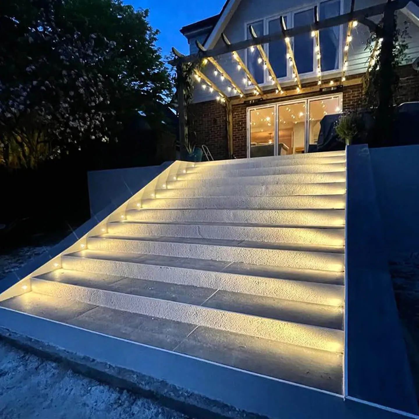 large outside staircase